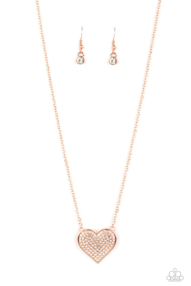 Paparazzi Accessories: Spellbinding Sweetheart - Copper Necklace