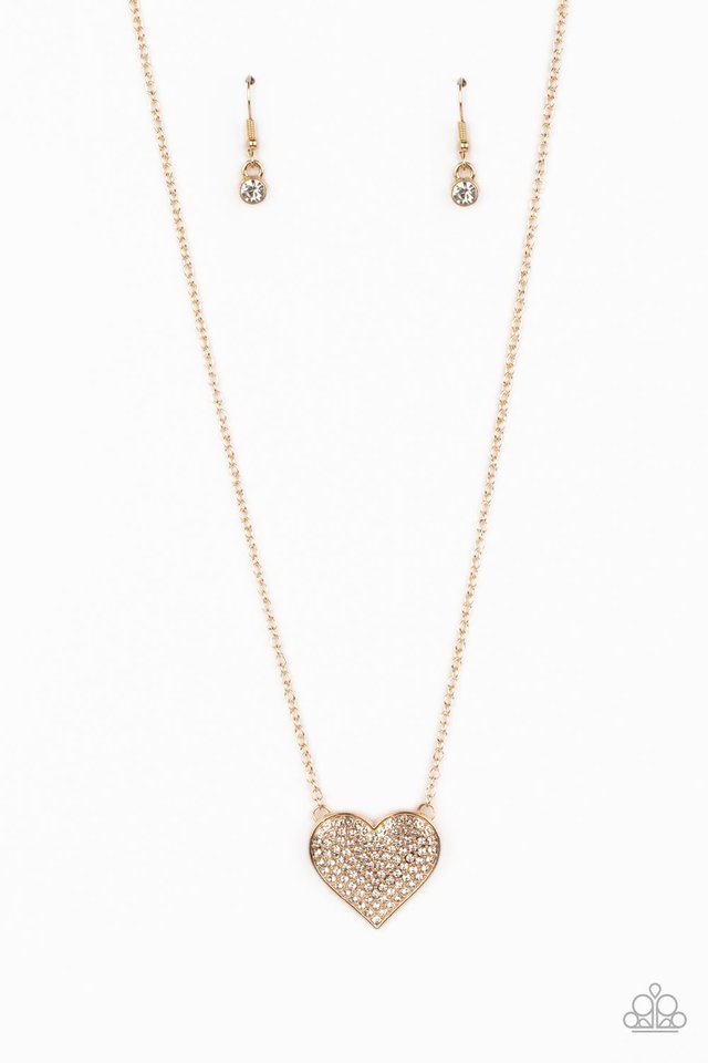 Spellbinding Sweetheart - Gold - Paparazzi Necklace Image