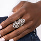 Fantastically Floral - Silver - Paparazzi Ring Image