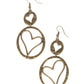 Enchanting Echo - Brass - Paparazzi Earring Image