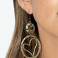 Enchanting Echo - Brass - Paparazzi Earring Image