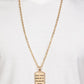 Empire State of Mind - Gold - Paparazzi Necklace Image