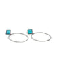 Canyon Circlet - Blue - Paparazzi Earring Image