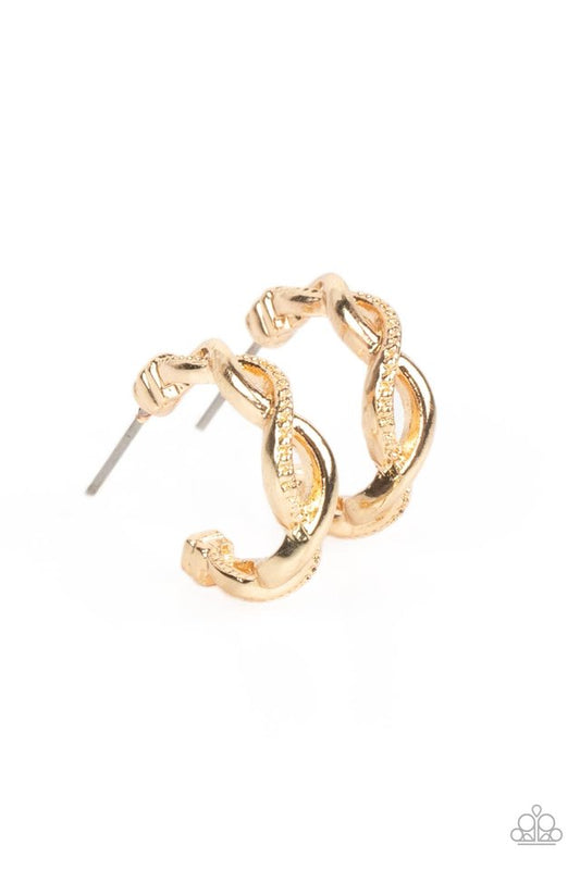 Infinite Incandescence - Gold - Paparazzi Earring Image