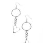 Don’t Miss a HEARTBEAT - White - Paparazzi Earring Image