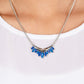 Flash of Fringe - Blue - Paparazzi Necklace Image