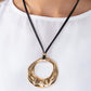 Tectonic Treasure - Gold - Paparazzi Necklace Image