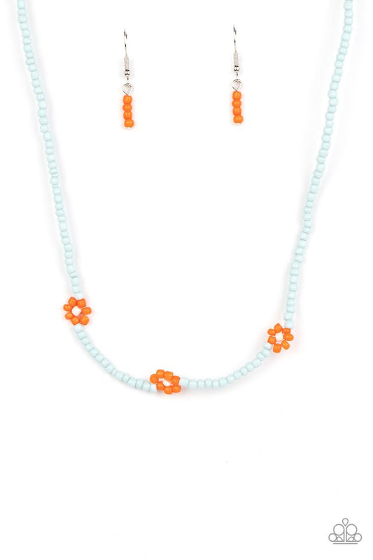 Bewitching Beading - Orange - Paparazzi Necklace Image
