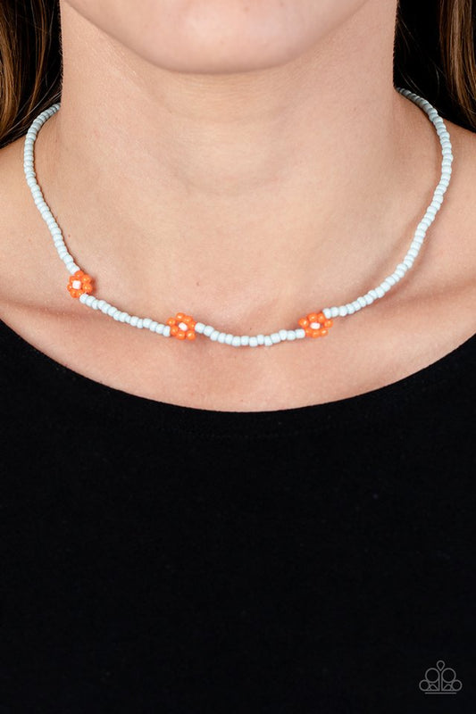 Bewitching Beading - Orange - Paparazzi Necklace Image
