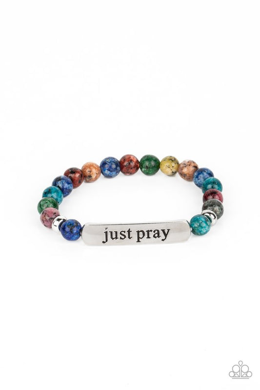 Just Pray - Multi - Paparazzi Bracelet Image