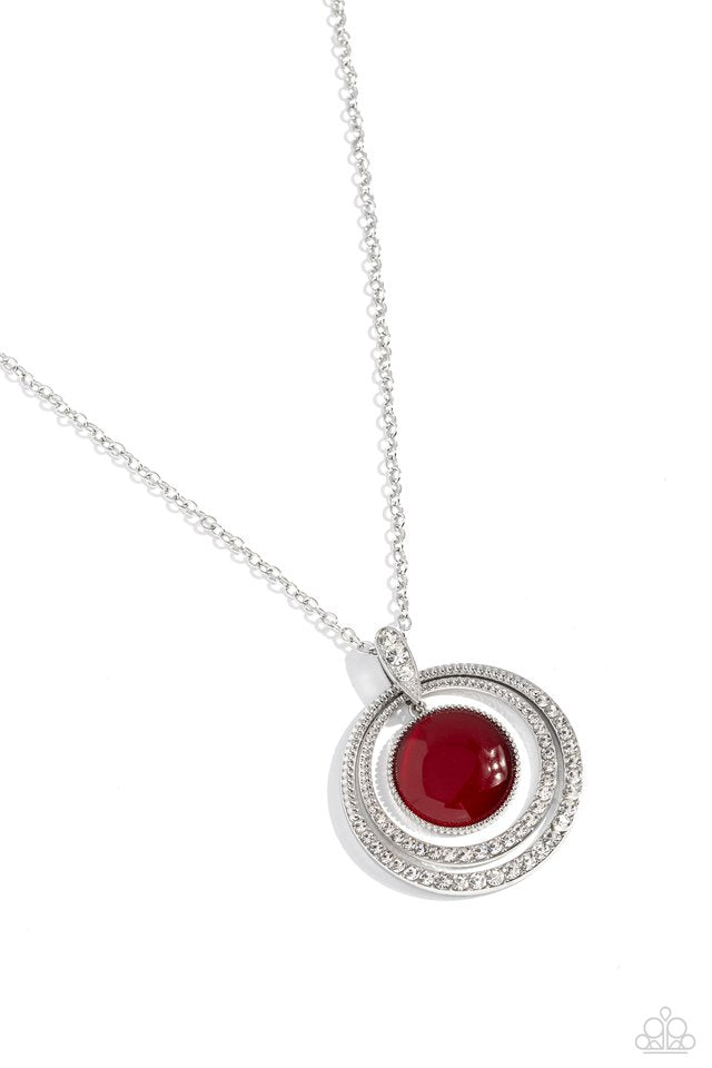 Cats Eye Couture - Red - Paparazzi Necklace Image