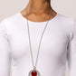 Cats Eye Couture - Red - Paparazzi Necklace Image