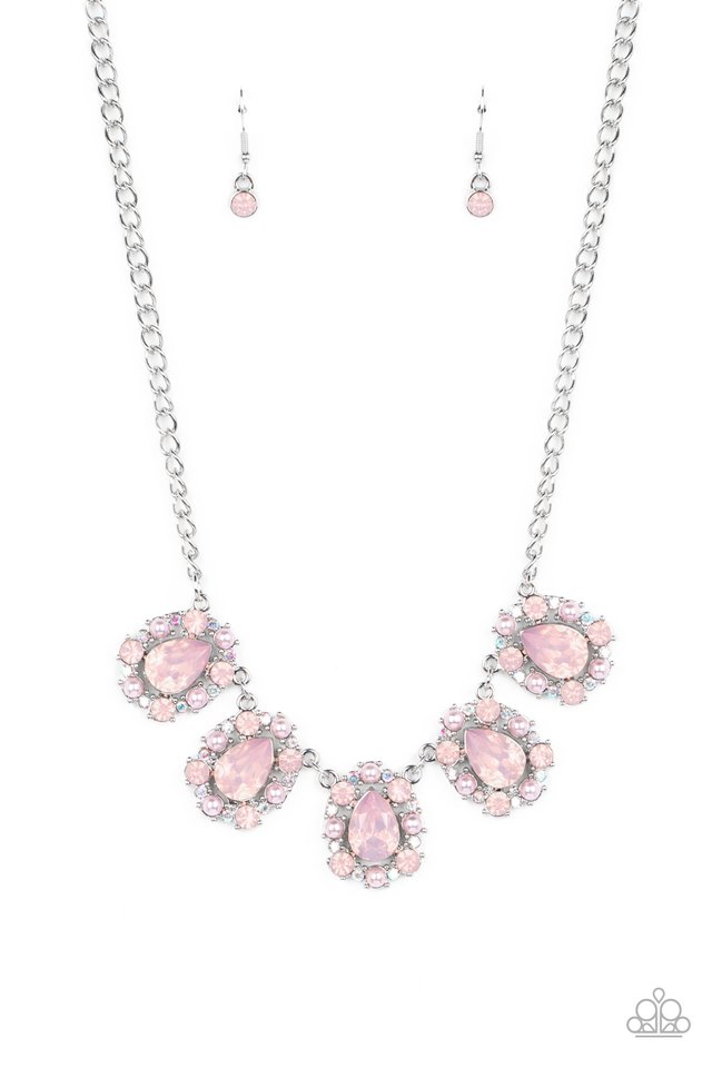 Pearly Pond - Pink - Paparazzi Necklace Image