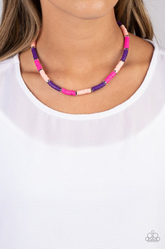 Rainbow Road - Pink - Paparazzi Necklace Image