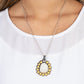 Sahara Sea - Yellow - Paparazzi Necklace Image