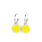 Subtle Smile - Yellow - Paparazzi Earring Image