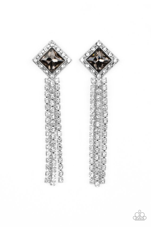 Seasonal Sparkle - Silver - Paparazzi Earring Image