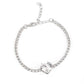 Bedazzled Beauty - White - Paparazzi Bracelet Image
