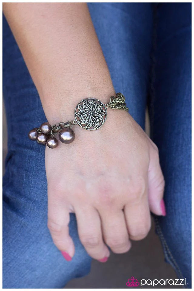 Paparazzi Bracelet ~ Hot Headed - Brass