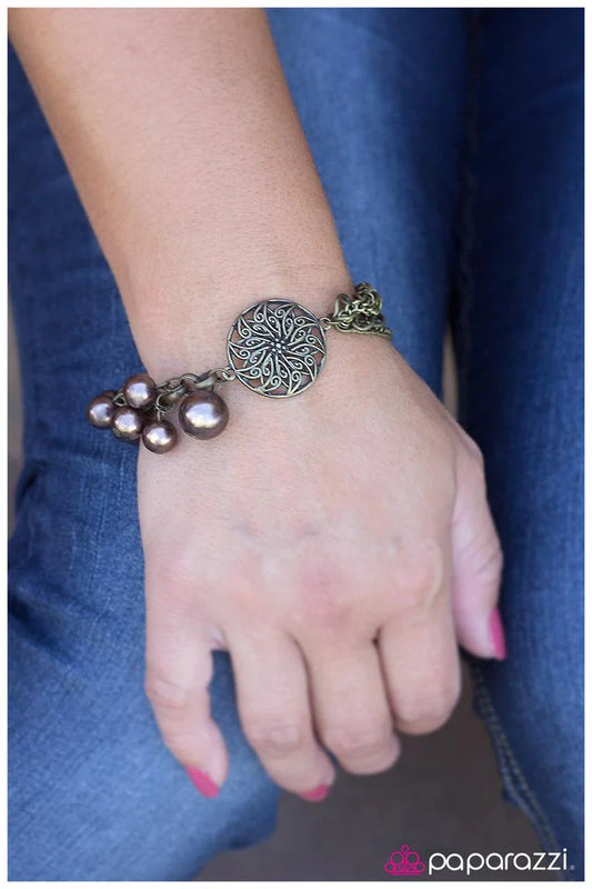 Paparazzi Bracelet ~ Hot Headed - Brass