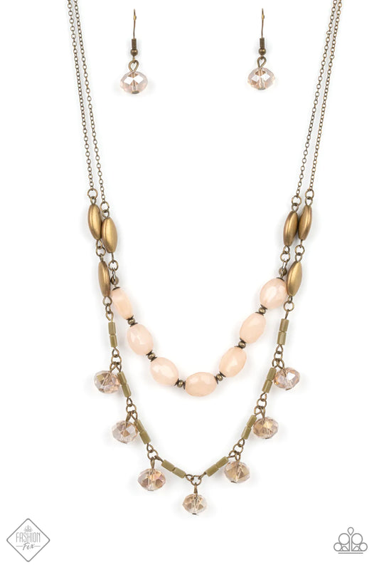 Paparazzi Necklace ~ Sheen Season - Brass