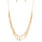 Striking Sheen - Gold - Paparazzi Necklace Image