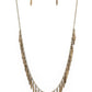 Striking Sheen - Brass - Paparazzi Necklace Image