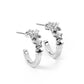 Starfish Showpiece - White - Paparazzi Earring Image