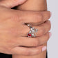 Flawless Flutter - Red - Paparazzi Ring Image