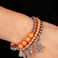 Individual Inflorescence - Orange - Paparazzi Bracelet Image