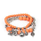 Individual Inflorescence - Orange - Paparazzi Bracelet Image