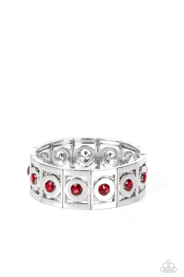 Stretch of Drama - Red - Paparazzi Bracelet Image