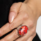 Majestic Marbling - Red - Paparazzi Ring Image