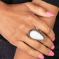 Down-to-Earth Essence - White - Paparazzi Ring Image