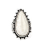 Down-to-Earth Essence - White - Paparazzi Ring Image