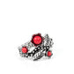 Wonderland Wildflower - Red - Paparazzi Ring Image