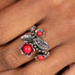 Wonderland Wildflower - Red - Paparazzi Ring Image