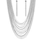 Cascading Chains - Silver - Paparazzi Necklace Image