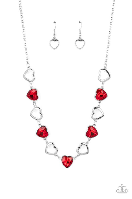 Contemporary Cupid - Red - Paparazzi Necklace Image