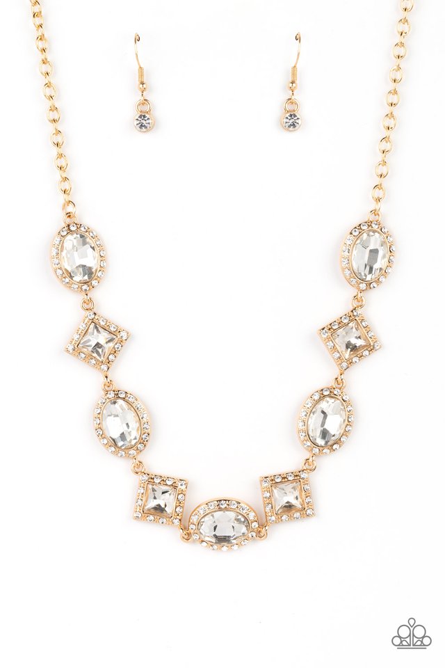 Diamond of the Season - Gold - Paparazzi Necklace Image