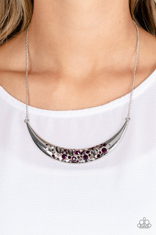 Bejeweled Baroness - Purple - Paparazzi Necklace Image