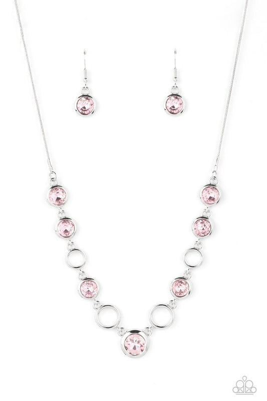 Elegantly Elite - Pink - Paparazzi Necklace Image