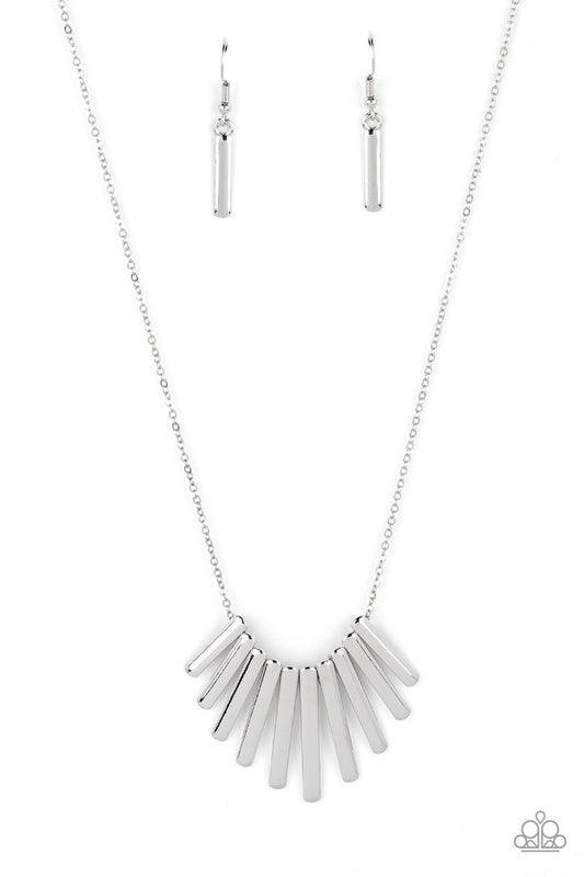 Leading MANE - Silver - Paparazzi Necklace Image