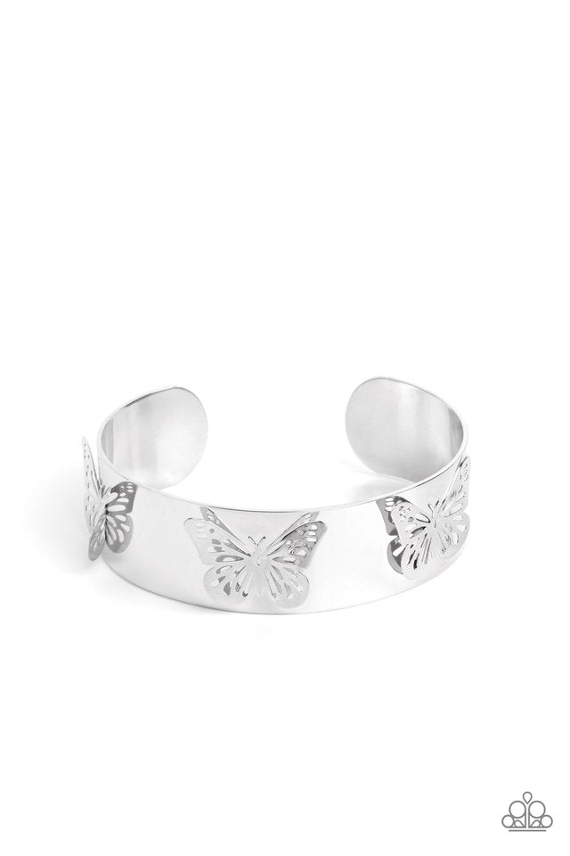 Magical Mariposas - Silver - Paparazzi Bracelet Image