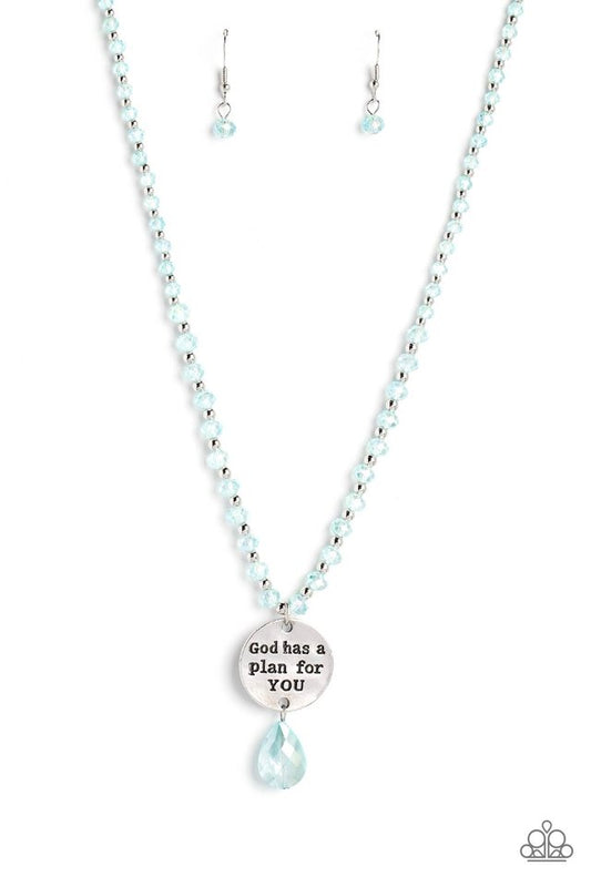 Priceless Plan - Blue - Paparazzi Necklace Image