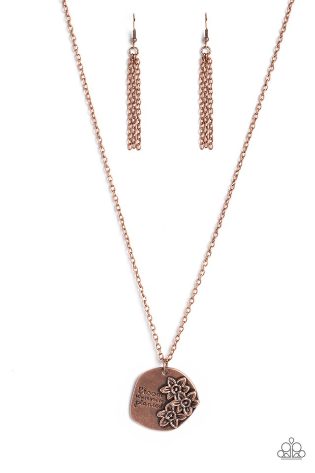 Planted Possibilities - Copper - Paparazzi Necklace Image