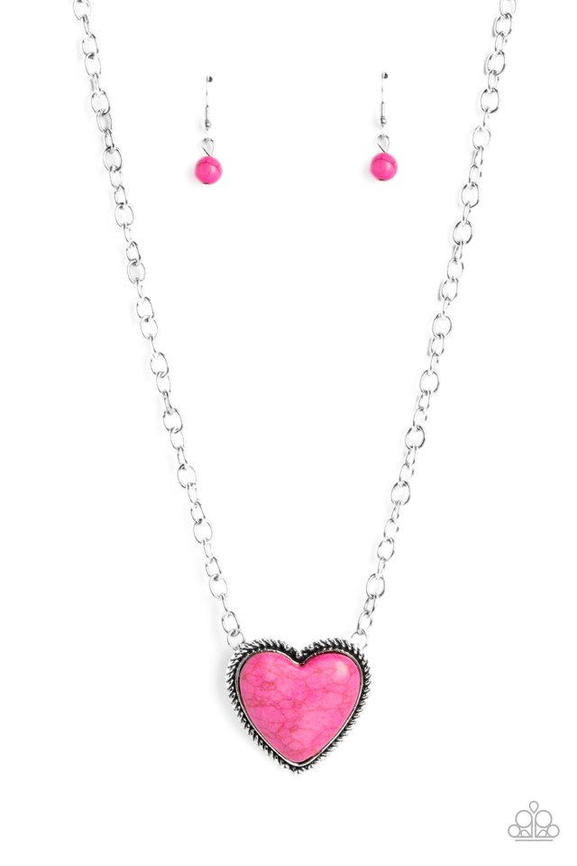 Authentic Admirer - Pink - Paparazzi Necklace Image