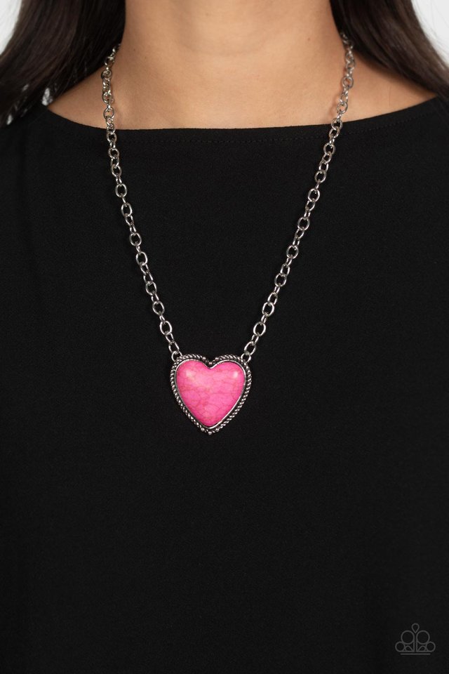 Authentic Admirer - Pink - Paparazzi Necklace Image