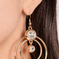 Dapperly Deluxe - Gold - Paparazzi Earring Image