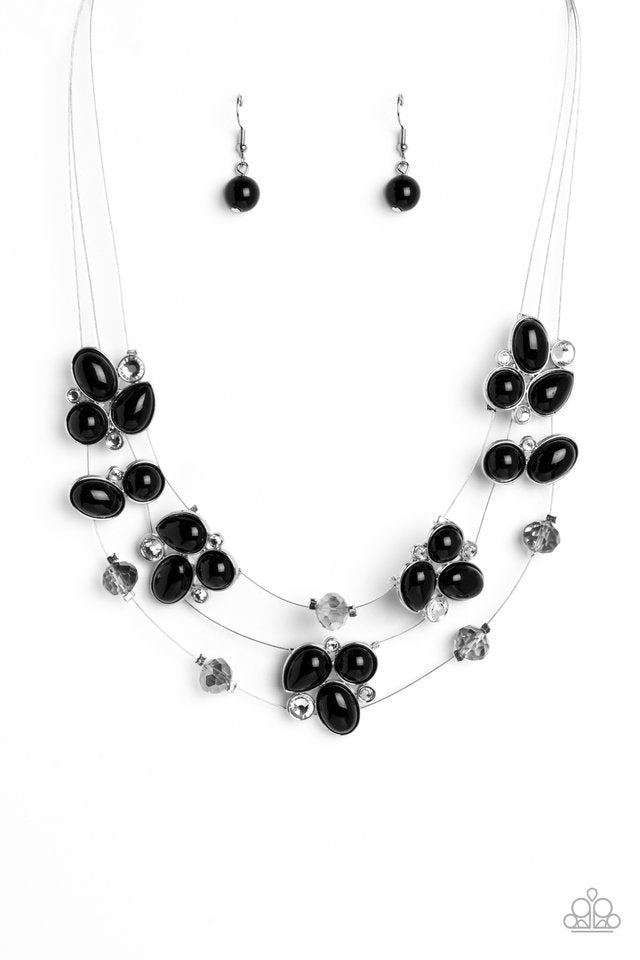 Snow Angels - Black - Paparazzi Necklace Image